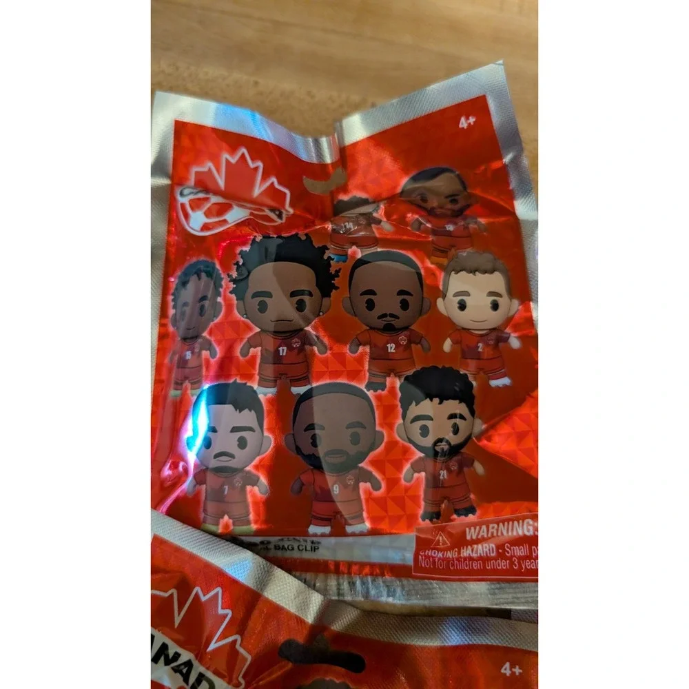 2026 FIFA World Cup Team Canada Figural 3D Bag Clip Officially Licensed Lot Of 6